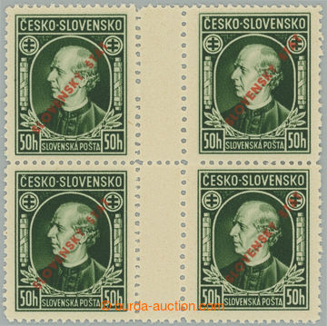 241168 - 1939 Sy.S23C(2), Hlinka 50h zelená, 2 spojená vodorovná 2