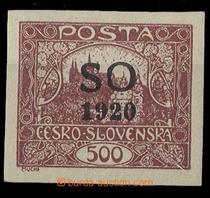 24119 - 1920 Pof.SO22a s černým přetiskem, svěží, zk. Stu