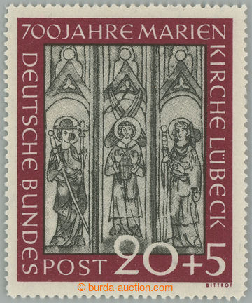 241212 - 1951 Mi.140I, 700 let Mariánského kostela v Lübecku 20+5P