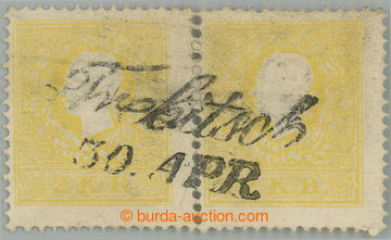 241223 - 1858 Ferch.10II, Franz Joseph I. 2 Kreuzer yellow, type II.,