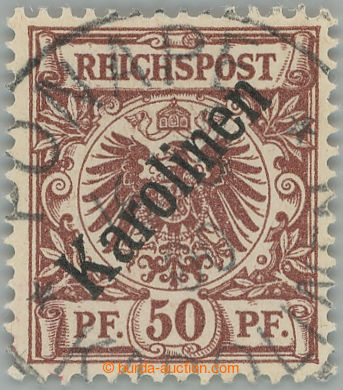 241228 - 1899 Mi.6I, Krone / Adler 50Pfg red-brown, overprint 48º, C