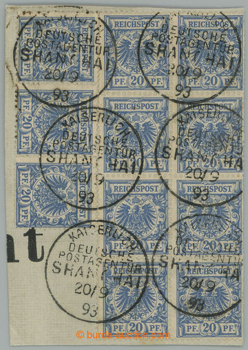241233 - 1891 Mi.V48b, německé výplatní zn. Adler 20Pf v 8-bloku 