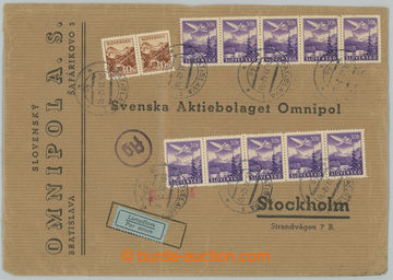 241285 - 1942 firemní Let-dopis zaslaný do Švédska, vyfr. leteck�