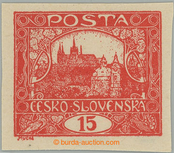 241294 -  Pof.7b, 15h red, pos. 45, plate 1; mint never hinged mint n