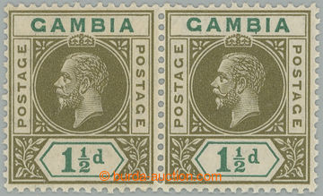 241323 - 1912-1922 SG.88a+88, George V. 1½P, horizontal pair, right 