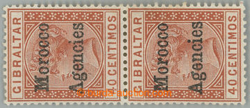 241357 - 1898-1900 SG.5+5a, přetisková Viktorie 40C, svislá 2-pás