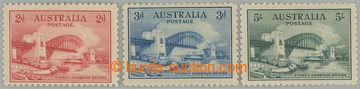 241360 - 1932 SG.142-144, Bridges 3P and 5Sh + 2P with perf 10½; ver