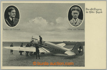 241396 - cca 1940 HITLERJUGEND / první letadlo Hitlerjugend, jednoz