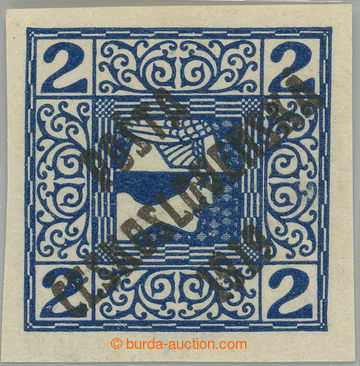 241444 -  UNISSUED / Newspaper stamp Mercure R 2h blue, perfectly cen