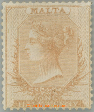 241471 - 1860 SG.3a, Viktorie ½P pale buff, na bílém papíru bez p