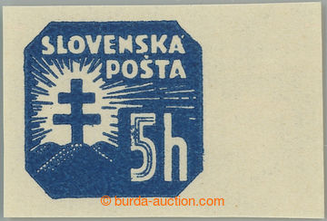241616 - 1940-1942 Sy.NV11Ya, Znak (II) 5h kovově modrá, průsvitka