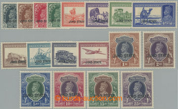 241681 - 1937-1938 SG.109-126, indické Jiří VI. Portréty a doprav