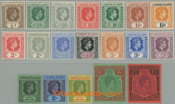 241799 - 1938-1951 SG.95-114c, Jiří VI. ¼P - £1; kompletní zákl