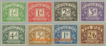 241805 - 1937-1938 SG.D27-D34, Doplatní ½d - 2Sh6d, průsvitka G VI