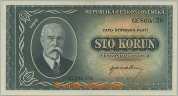 241911 - 1945 Ba.74, 100Kčs b.l. (1945), set GC; only quite small pr