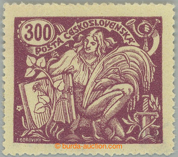 241913 -  Pof.175A, 300h violet, type II with line perforation 13¾; 