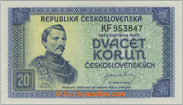 241916 - 1945 Ba.72, 20Kčs b.l. (1945), set KF; very fine