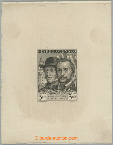 242000 - 1948 PLATE PROOF  Pof.480, 100. Anniv Kroměřížského con