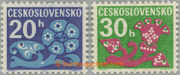 242016 - 1971 Pof.D93xb+D94xb, Květy 20h a 30h, obě z dotisku na pa