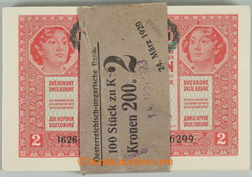 242044 - 1919 RAKOUSKO / původní 100ks balíček bankovek 2K 1917 s
