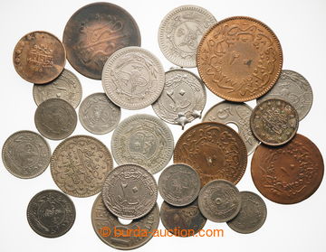 242053 - 1840-1917 OSMANSKÁ EMPIRE / selection of 24 small coins fro
