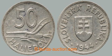 242077 - 1944 SLOVENSKO 1939-1945 / 50 haléř 1944; drobné rysky, v