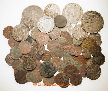 242105 - 1378-1704 SESTAVA / cca 80ks mincí z uvedeného období, ob