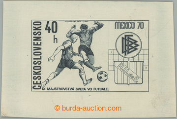 242226 - 1970 PLATE PROOF  Pof.1847, World Championship in football M