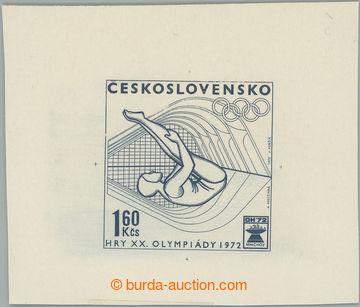 242246 - 1972 PLATE PROOF  Pof.1956, Summer Olympic Games Munich (Mü