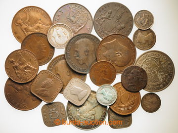 242282 - 1803-1971 VELKÁ BRITÁNIE A KOLONIE / sestava cca 20ks minc
