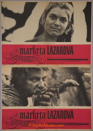 242308 - 1967 CZECHOSLOVAKIA 1945-92 / Marketa Lazarová, comp. 2 pcs