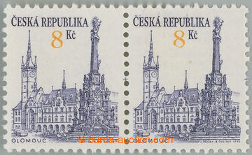 242334 - 1993 Pof.16, Towns 8CZK, horizontal pair with plate variety 