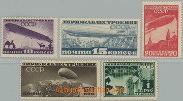 242471 - 1931 Mi.397-401, letecké Zeppelin 10K - 1R, nominálně kom