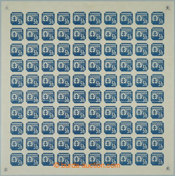 242567 - 1940-1942 COUNTER SHEET / Sy.NV11Y production flaw, Coat of 