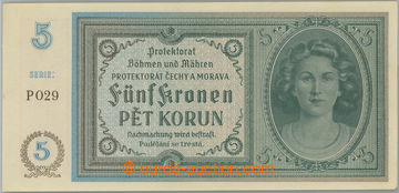 242618 - 1940 Ba.31, 5 Koruna b.l. (1940), set P029; very nice