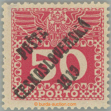 242639 -  Pof.71, Large numerals 50h red, overprint type I.; mint nev