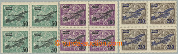 242694 -  Pof.L4-L6, II. provisional air mail stmp., complete set in/