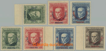 242716 - 1925, 1926 Pof.180-182, 183-186, Kongres 50h - 200h + Slet 5