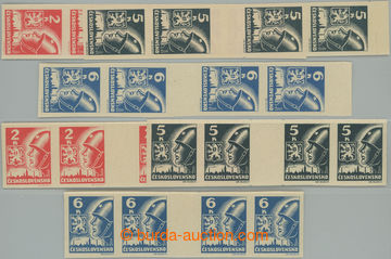 242754 -  MEZIARŠÍ / Pof.354-356Mv(4), Ms(4), 2K-6K, complete set v