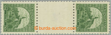 242820 - 1933 Pof.273Ms(2), Nitra 50h green, vertical 2-stamps gutter