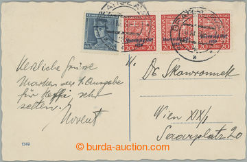 242851 - 1939 PRVNÍ DEN VYDÁNÍ / pohlednice zaslaná do Vídně, v