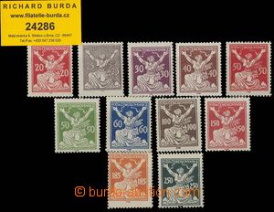 24286 - 1920 Pof.151A - 161A, svěží, 1x zk. Pofis (150h).