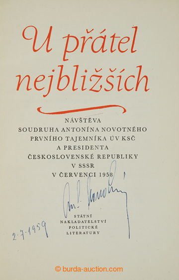 242924 - 1959 NOVOTNÝ Anthony (1904–1975), Czechoslovak communist 