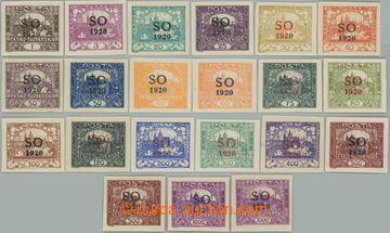242930 -  Pof.SO1-SO23, complete basic line stamp. Hradčany without 