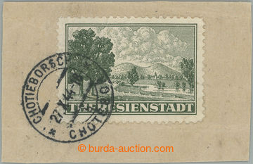 242951 - 1943 Pof.Pr1A, Admission stmp on cut-square from parcel, lin