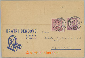 242968 - 1948 Mng.B15, identifikační celistvost, firemní dopisnice