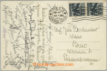 242982 - 1948 FOTBAL / Z.K. (SOKOL) ZBROJOVKA ŽIDENICE / pohlednice 
