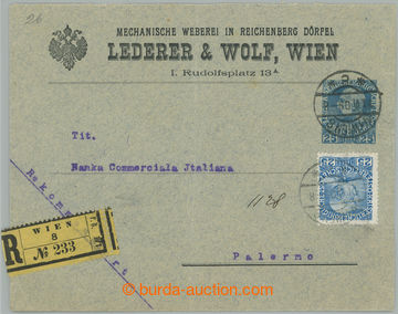 242991 - 1909 Rakouský perfin L.W. / (rakouský katalog LW-37), souk