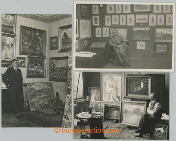 243023 - 1930-1937 ARTISTS / comp. of 3 photos with významnými pain