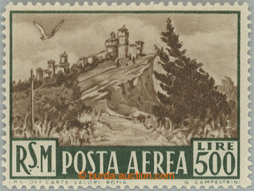 243082 - 1951 Sassone AEREA No. 97, Fortress La Guaita 500L; VF, c.v.